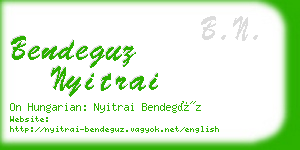 bendeguz nyitrai business card